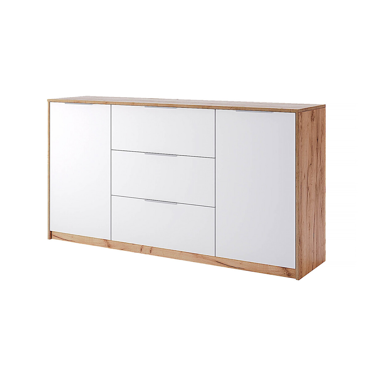 

Komoda 2dv 3šuplíky 1.6 dub kraft / bílá Asti