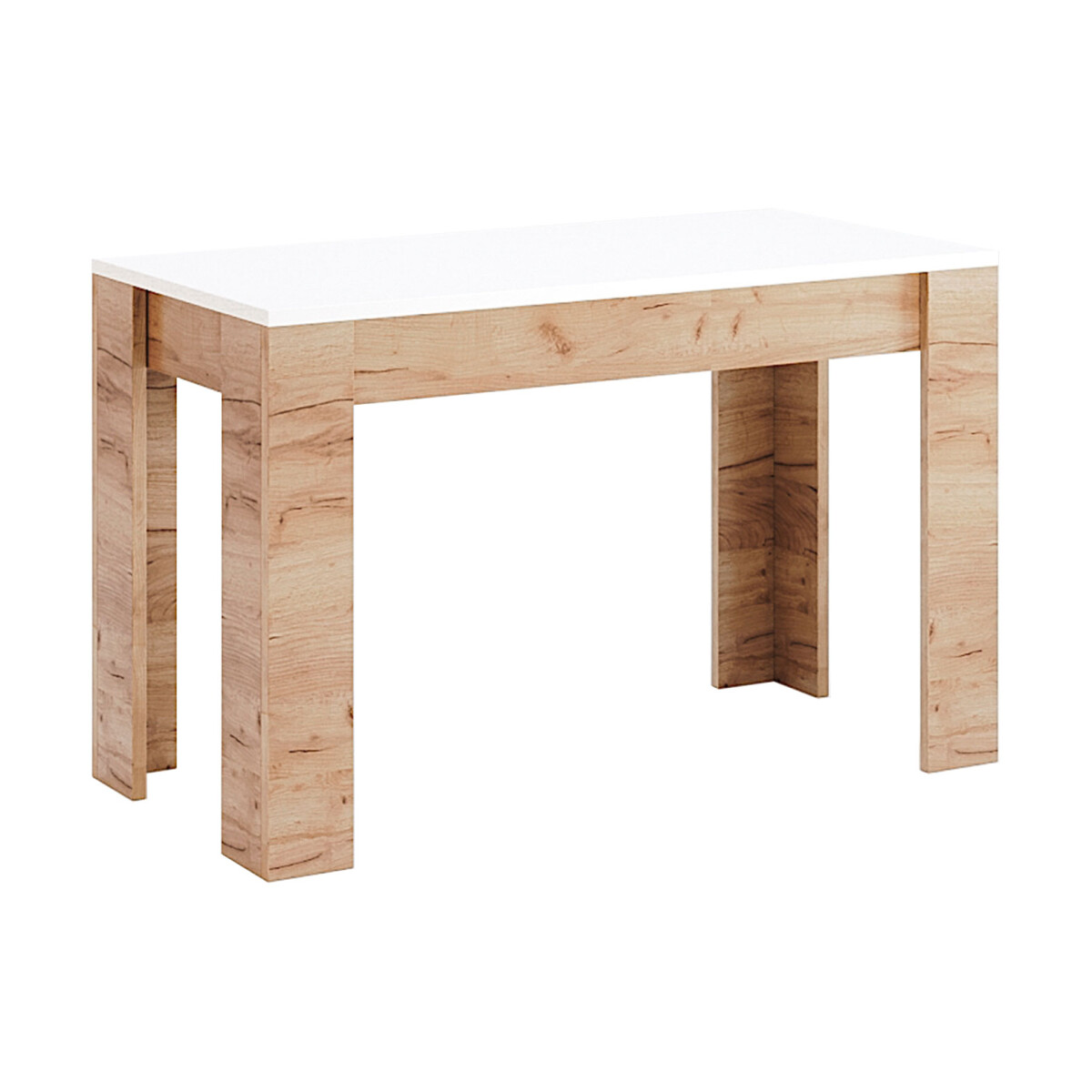 

Jídelní stůl 1200x650, dub kraft / bílý Asti