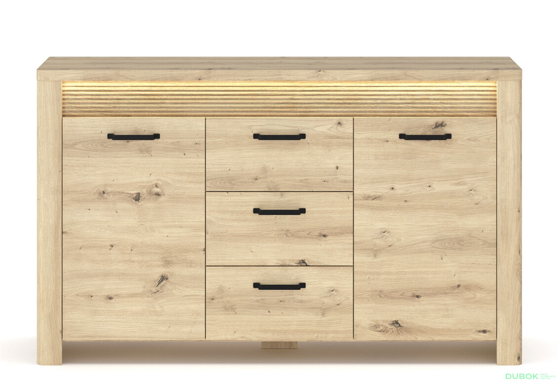 Fotografie 2 - Komoda 2d3s dub artisan Moris