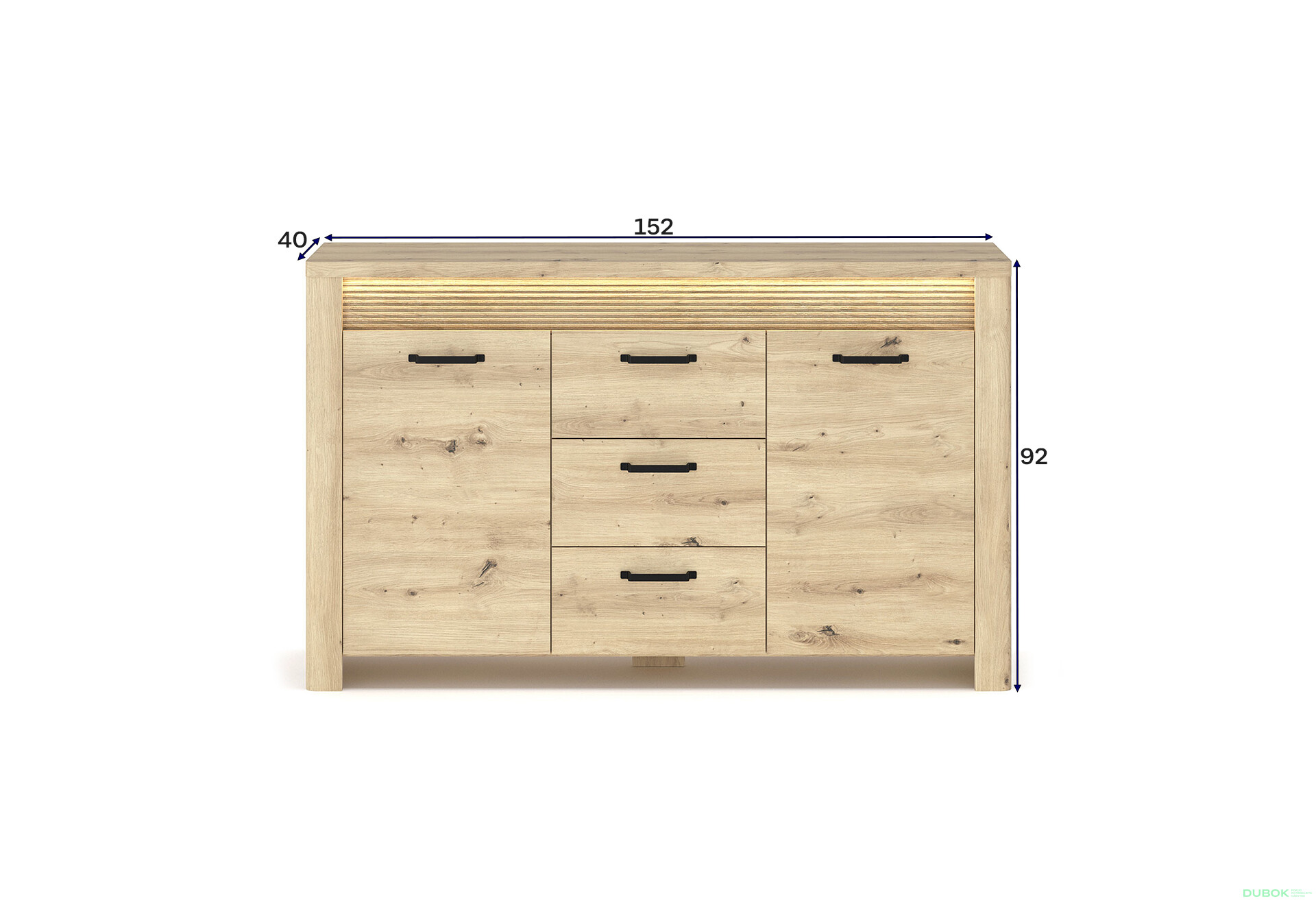 Fotografie 3 - Komoda 2d3s dub artisan Moris