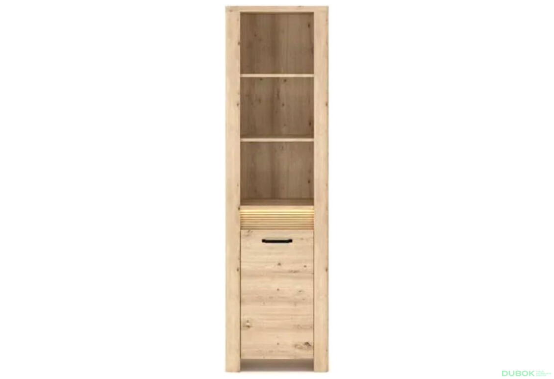 Regál otevřený 1d dub artisan Moris