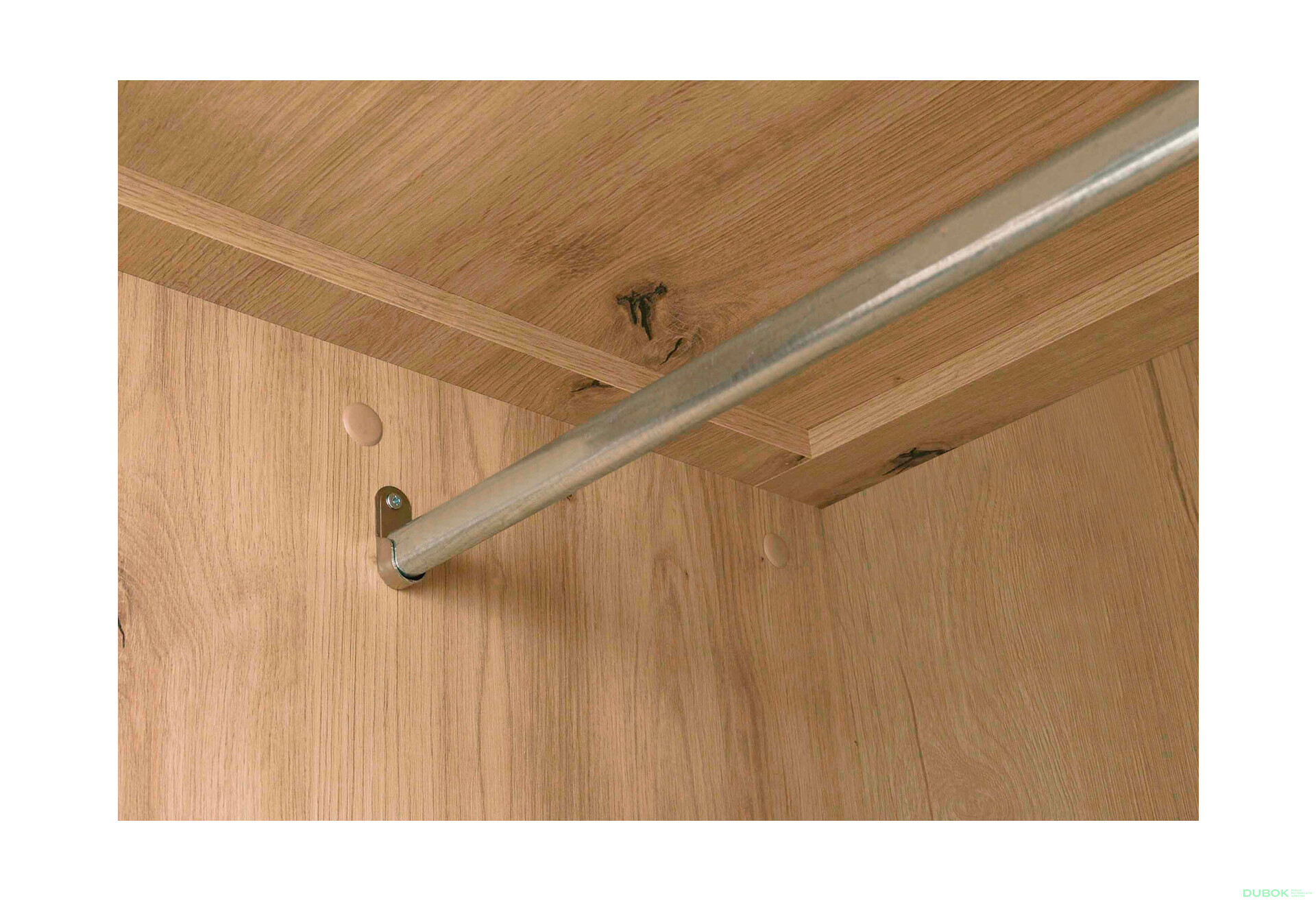 Skříň čtyřdveřová s led osvětlením Moris 96x200x60 cm Dub artisan - Fotografie 5 Fotografie 5 - Skříň čtyřdveřová s led osvětlením Moris 96x200x60 cm Dub artisan