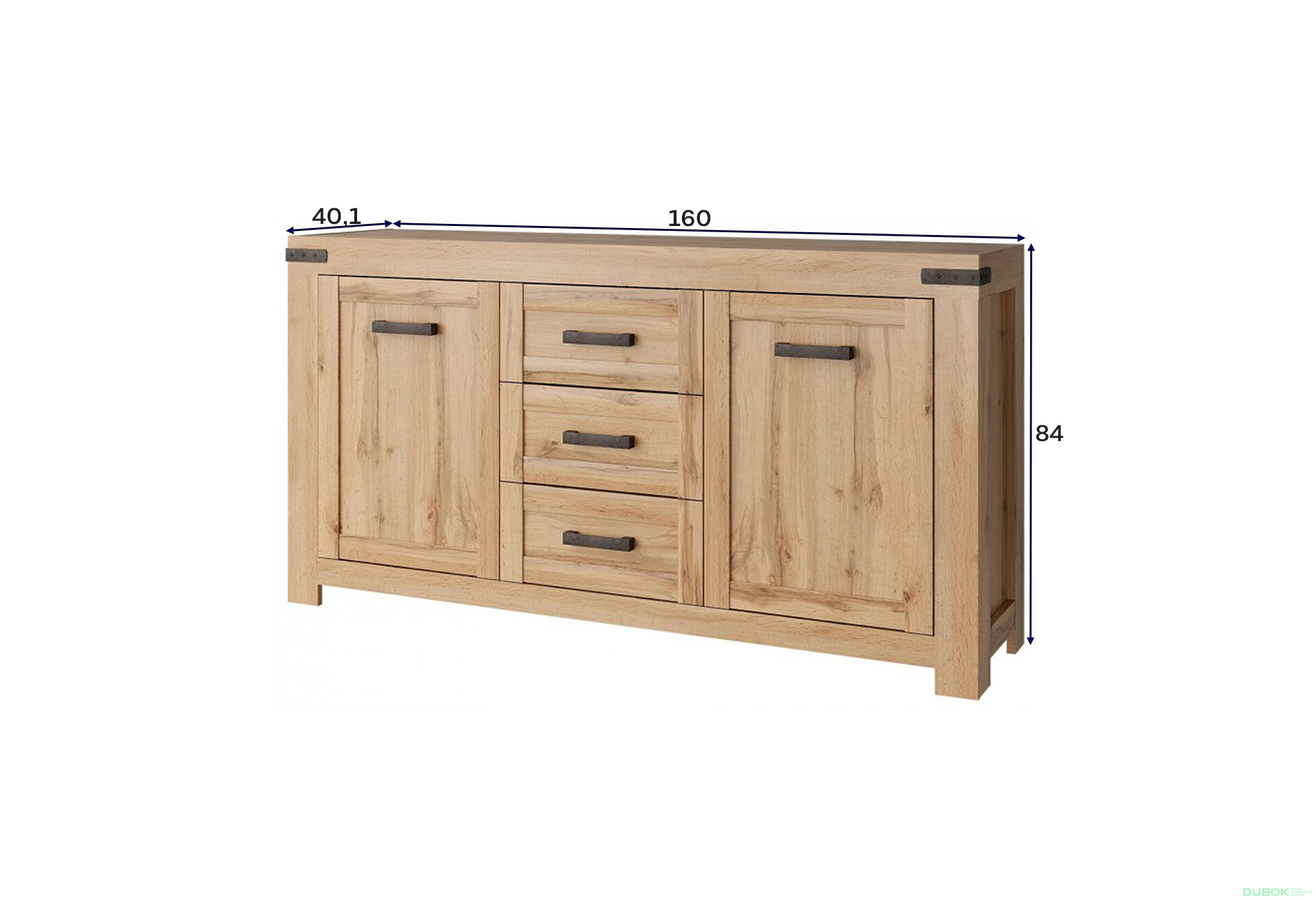 Fotografie 5 - Komoda 2d3s dub wotan Mortiz