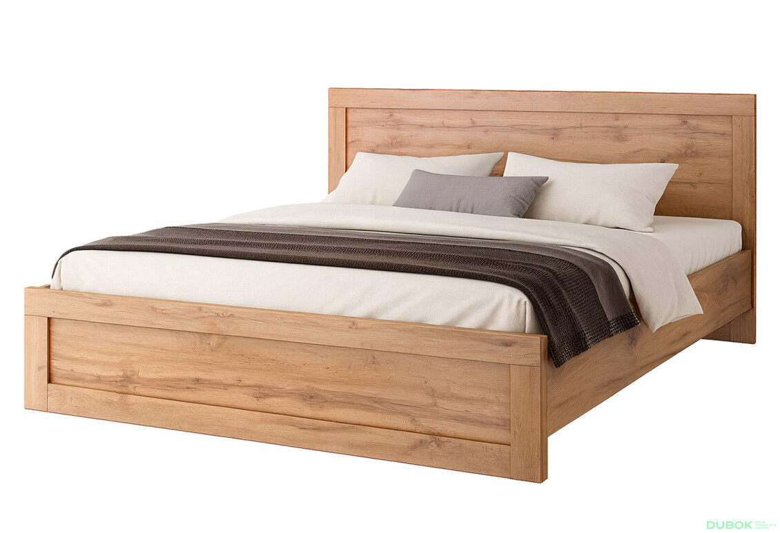 Postel 160x200 s roštem dub wotan Mortiz