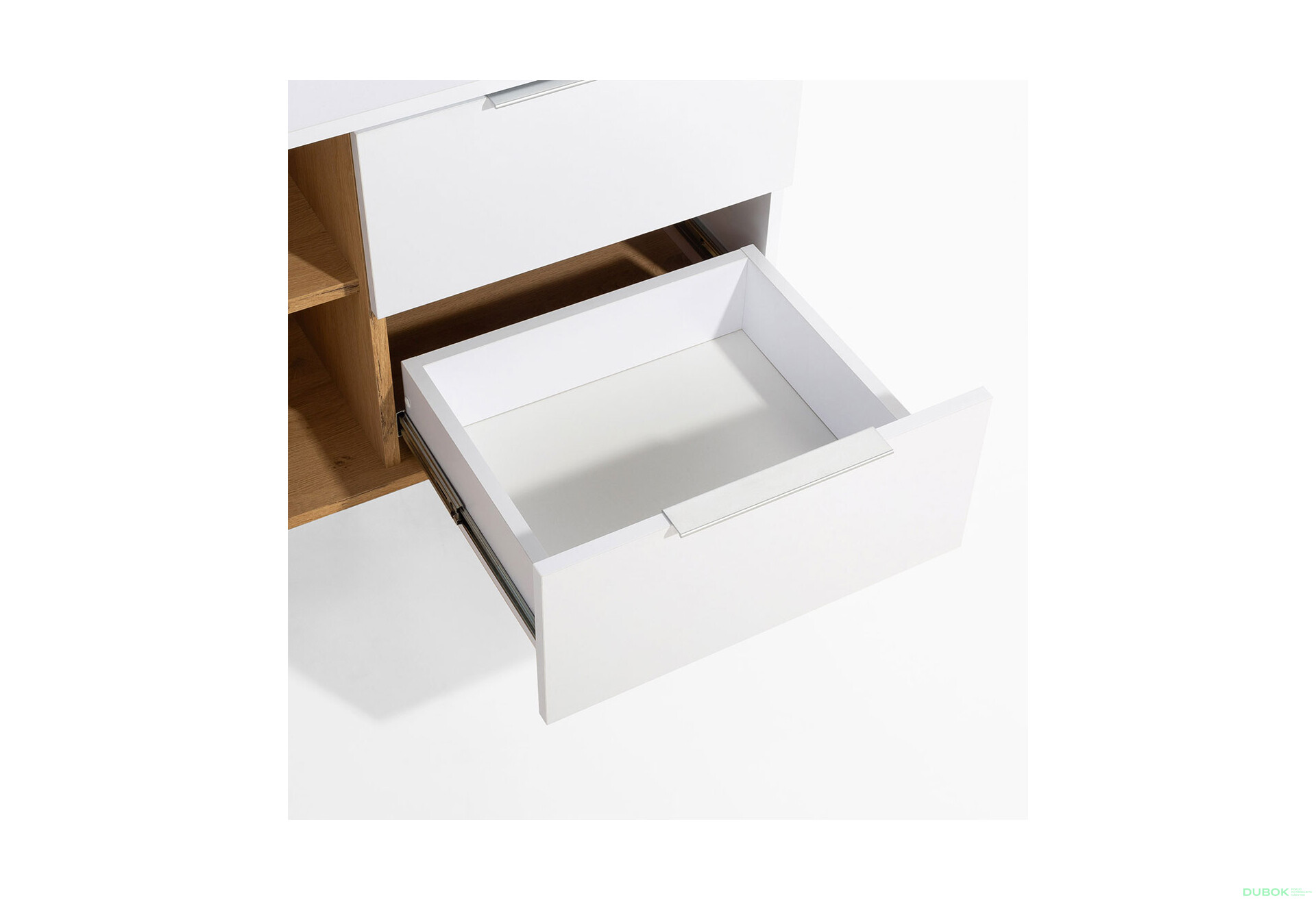 Komoda 2s/134 bílá / dub kamenný Neptun - Fotografie 8 Fotografie 8 - Komoda 2s/134 bílá / dub kamenný Neptun