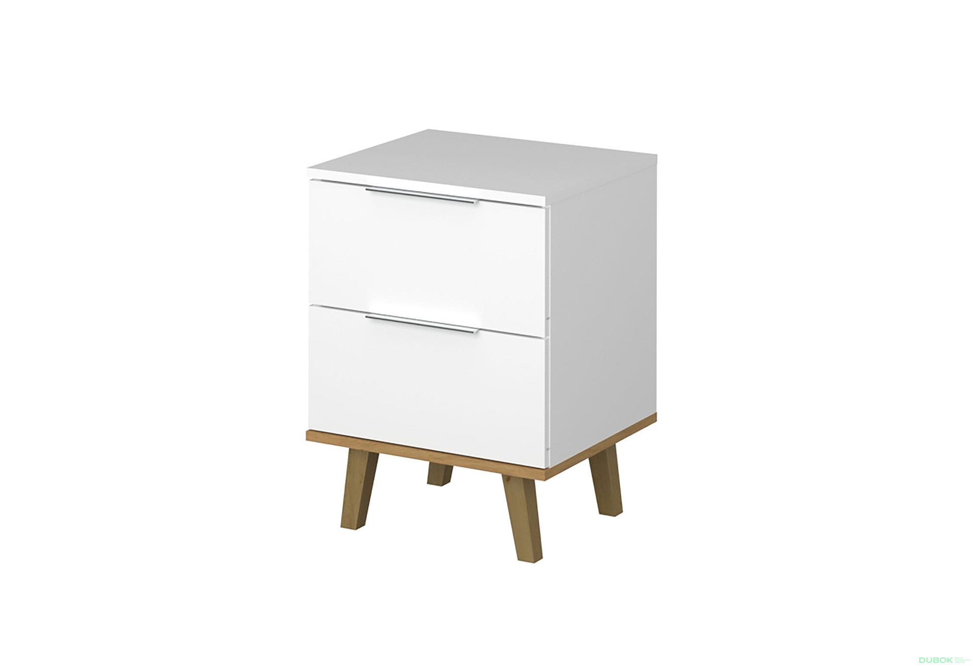 Komoda 2s/46 bílá / dub kamenný Neptun - Fotografie 1 Fotografie 1 - Komoda 2s/46 bílá / dub kamenný Neptun