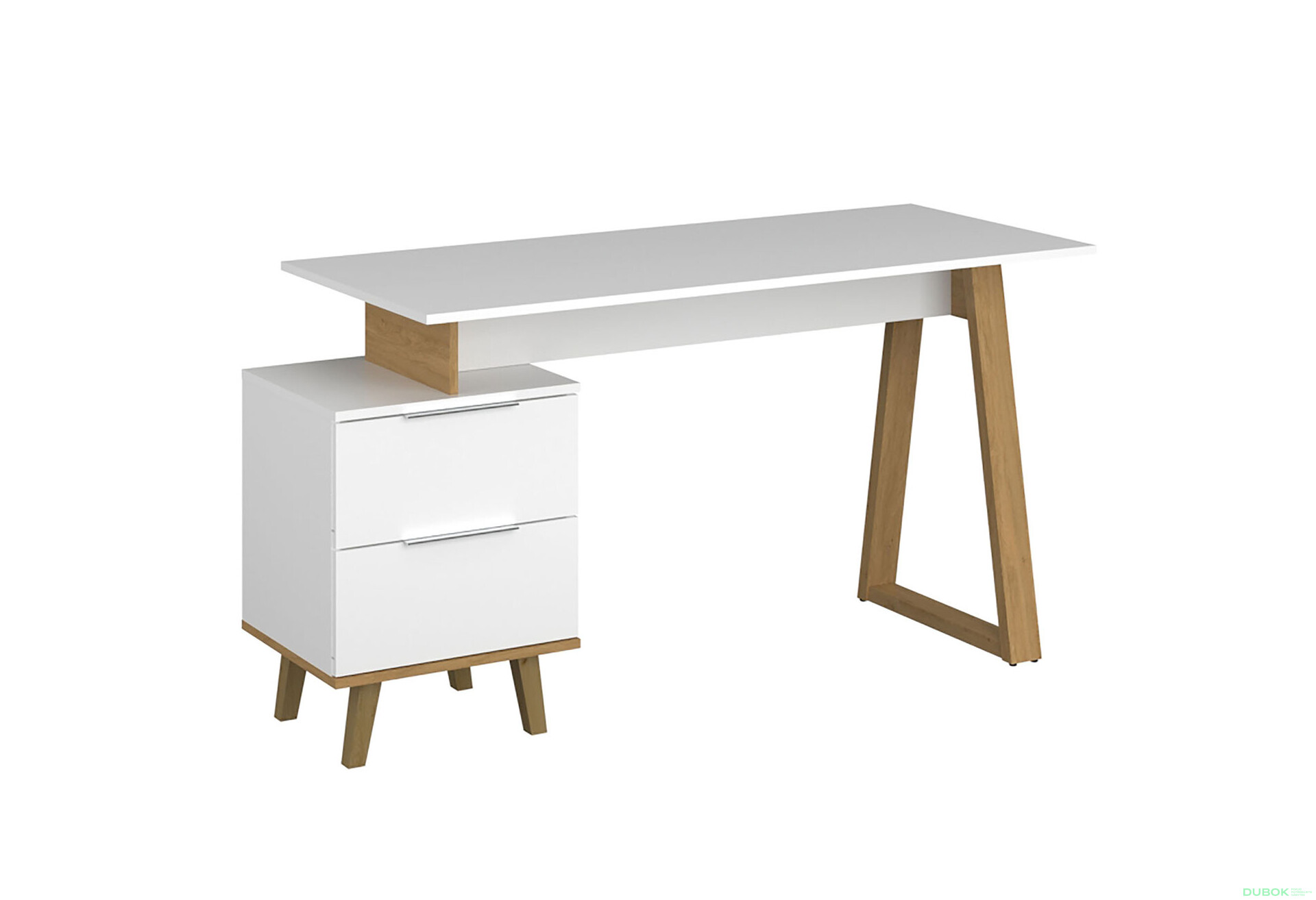 Komoda 2s/46 bílá / dub kamenný Neptun - Fotografie 3 Fotografie 3 - Komoda 2s/46 bílá / dub kamenný Neptun