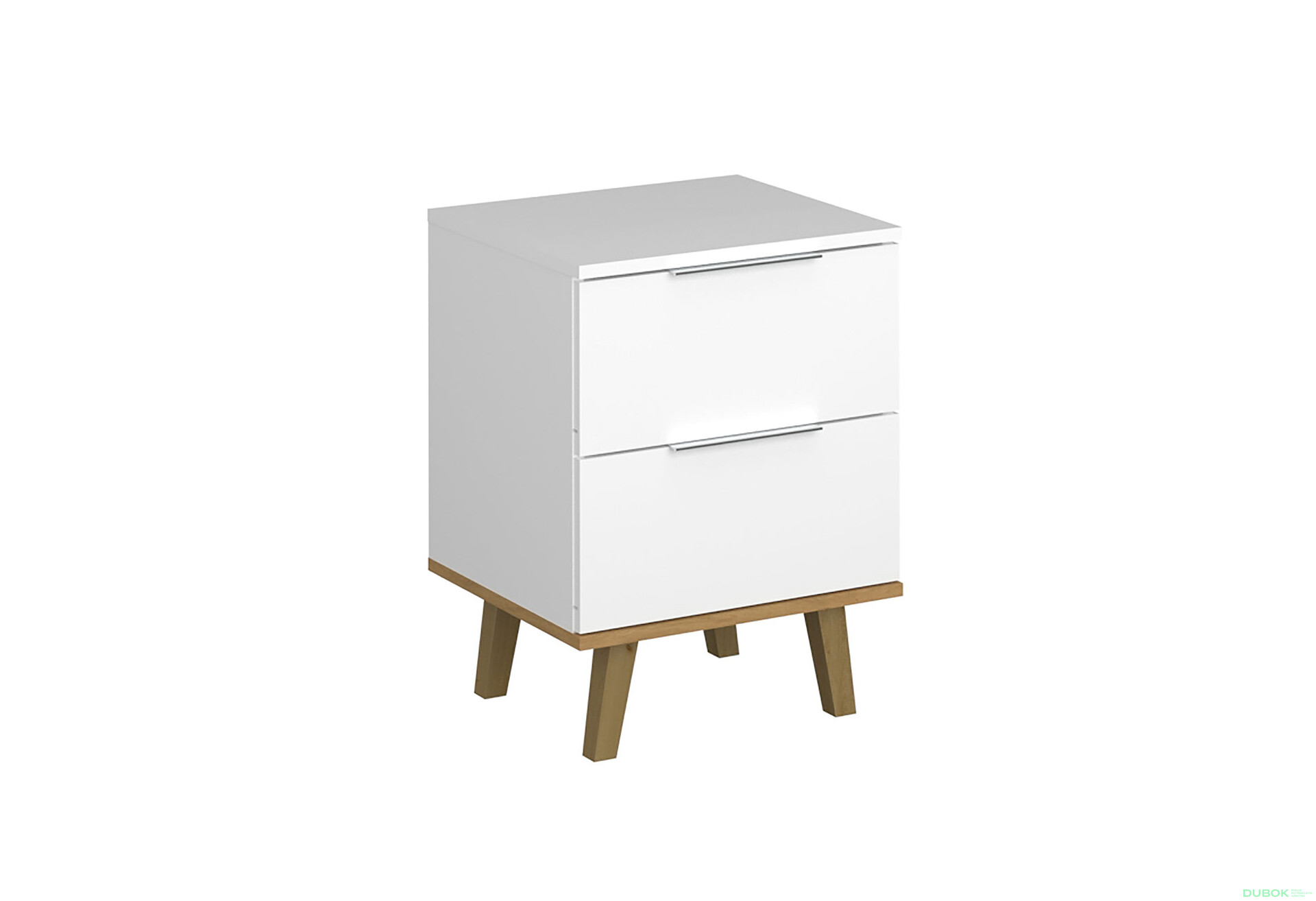 Komoda 2s/46 bílá / dub kamenný Neptun - Fotografie 2 Fotografie 2 - Komoda 2s/46 bílá / dub kamenný Neptun