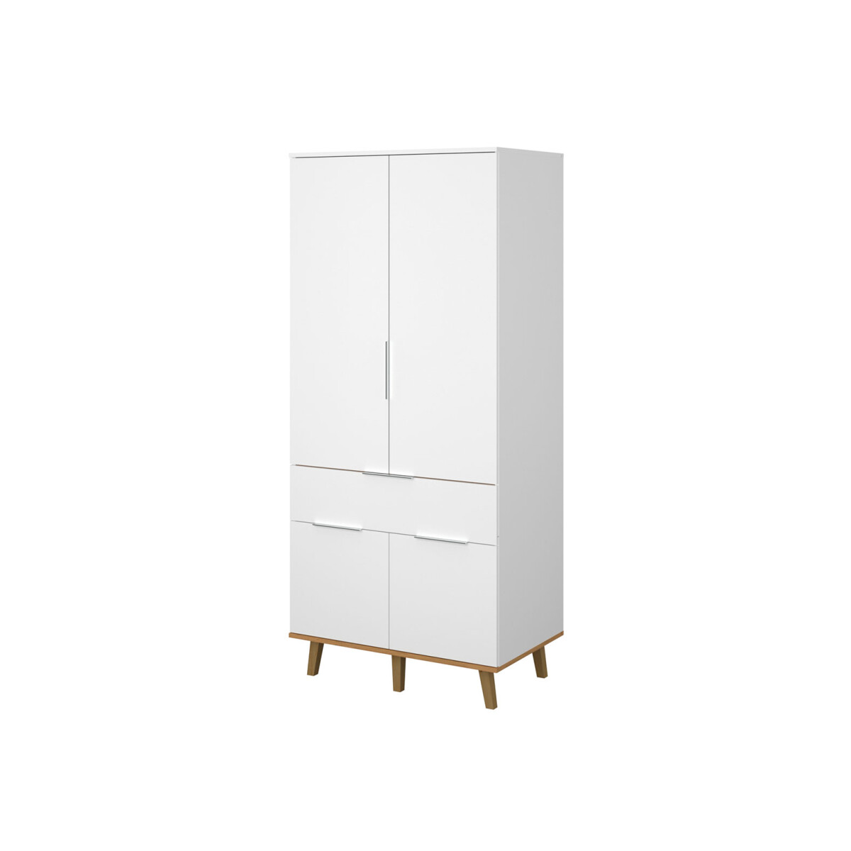 

Skříň čtyřdveřová se zásuvkou Neptun 88x197x55 cm Bílá / Dub kamenný