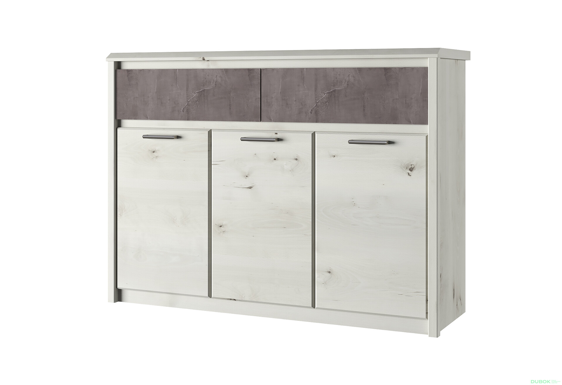 Komoda 3d2s polární olše / onyx Nonell - Fotografie 1 Fotografie 1 - Komoda 3d2s polární olše / onyx Nonell