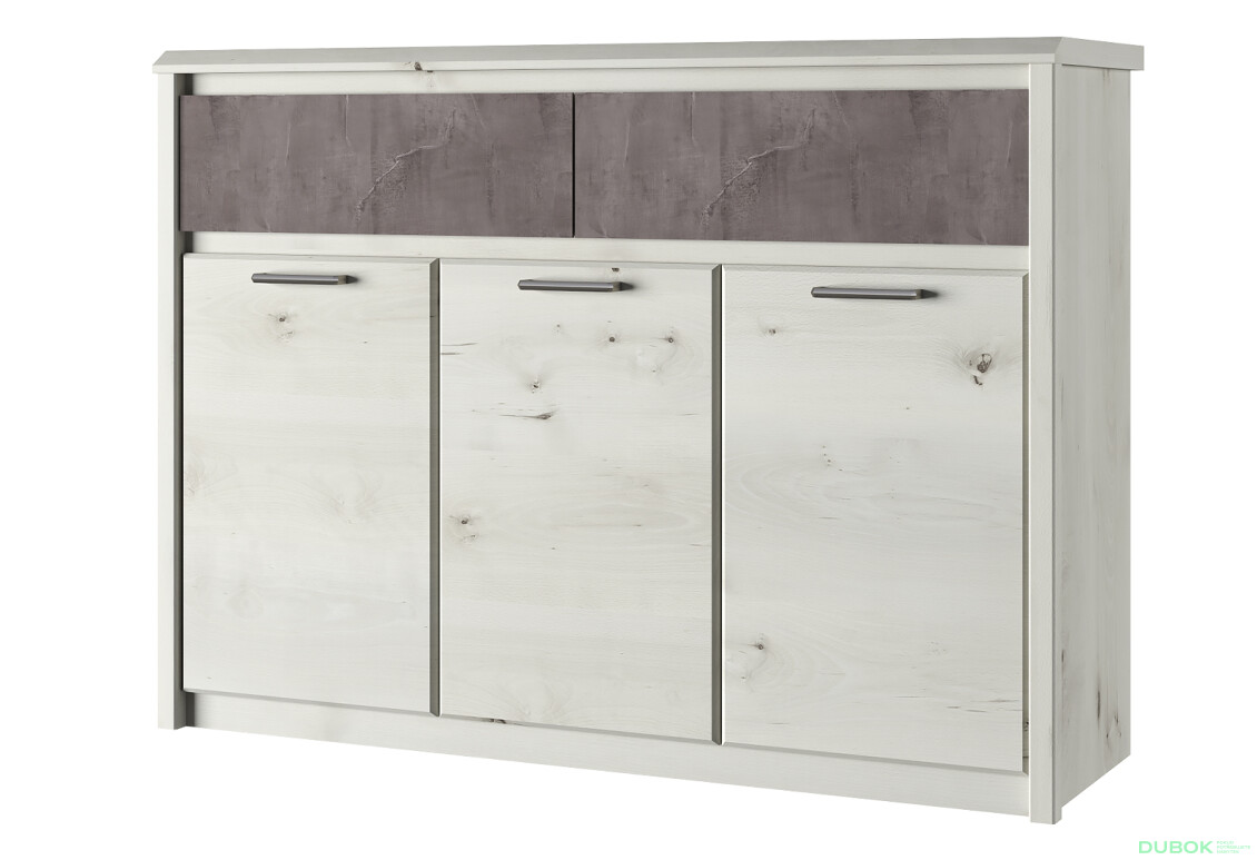 Komoda 3d2s polární olše / onyx Nonell - Fotografie 1 Fotografie 1 - Komoda 3d2s polární olše / onyx Nonell