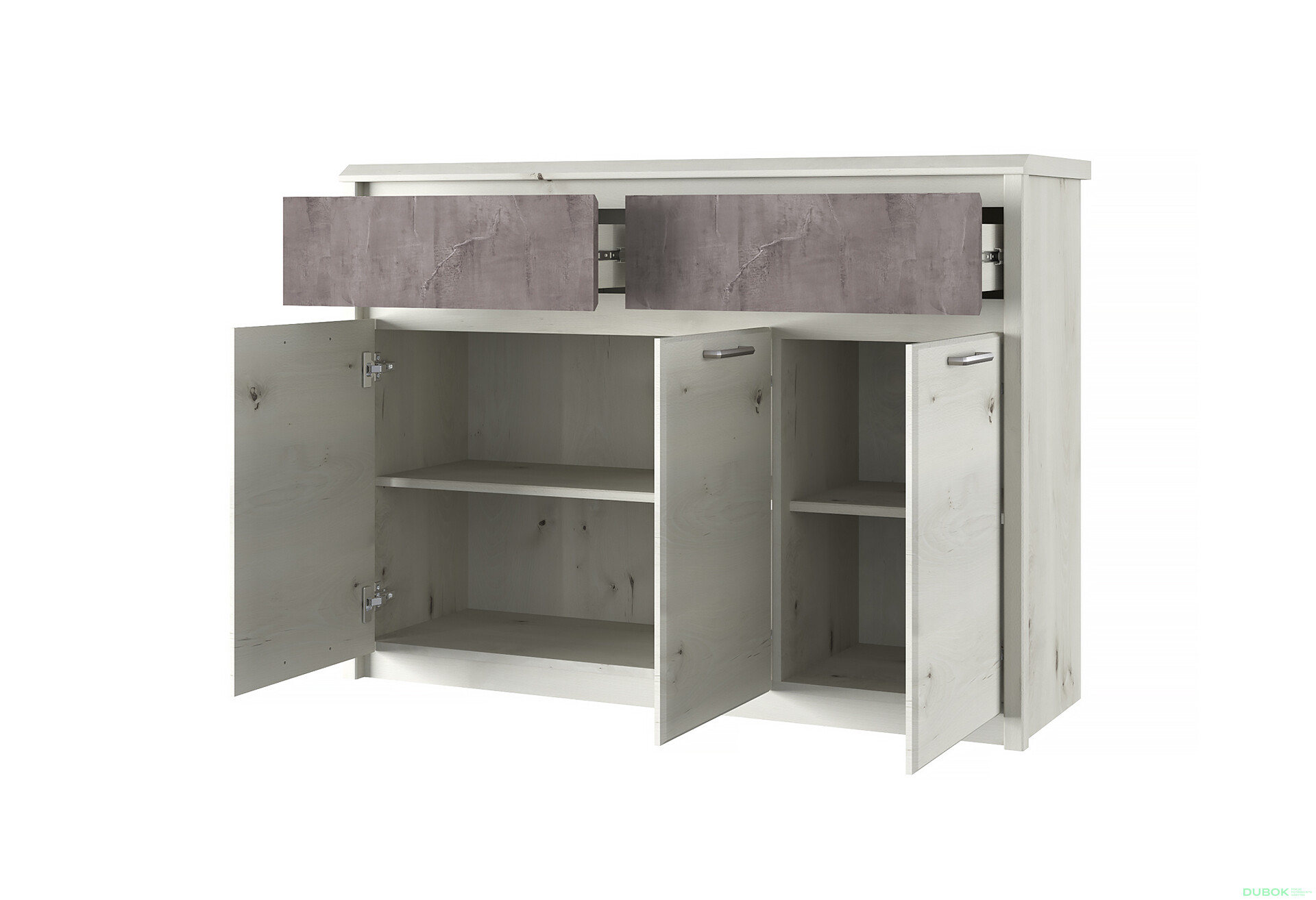 Komoda 3d2s polární olše / onyx Nonell - Fotografie 2 Fotografie 2 - Komoda 3d2s polární olše / onyx Nonell