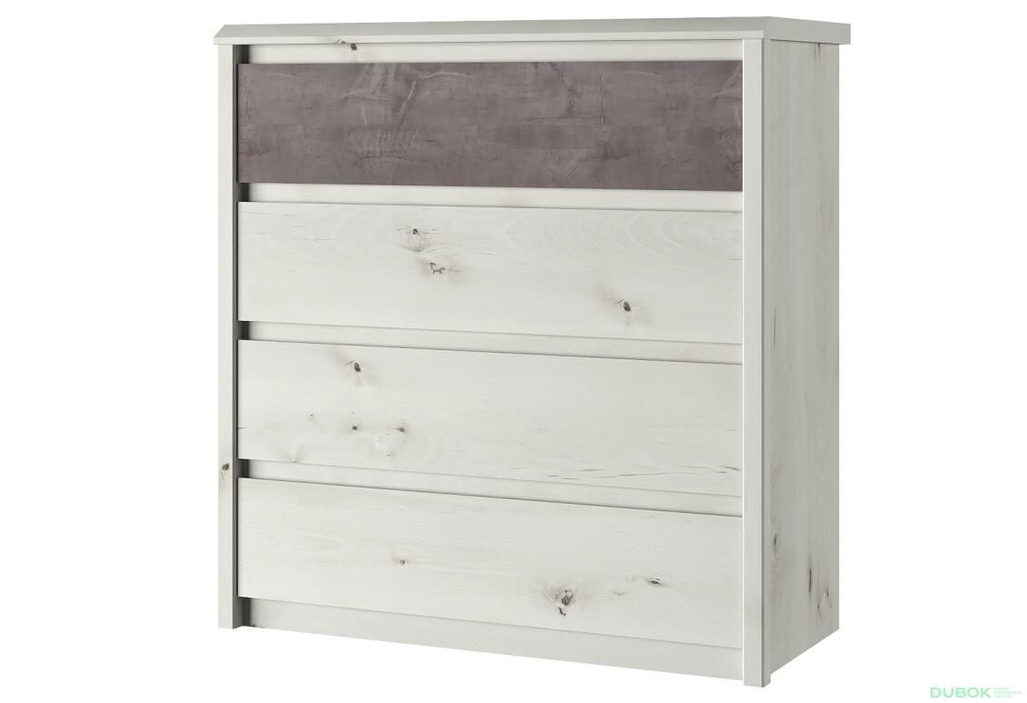 Komoda 4s polární olše / onyx Nonell - Fotografie 1 Fotografie 1 - Komoda 4s polární olše / onyx Nonell