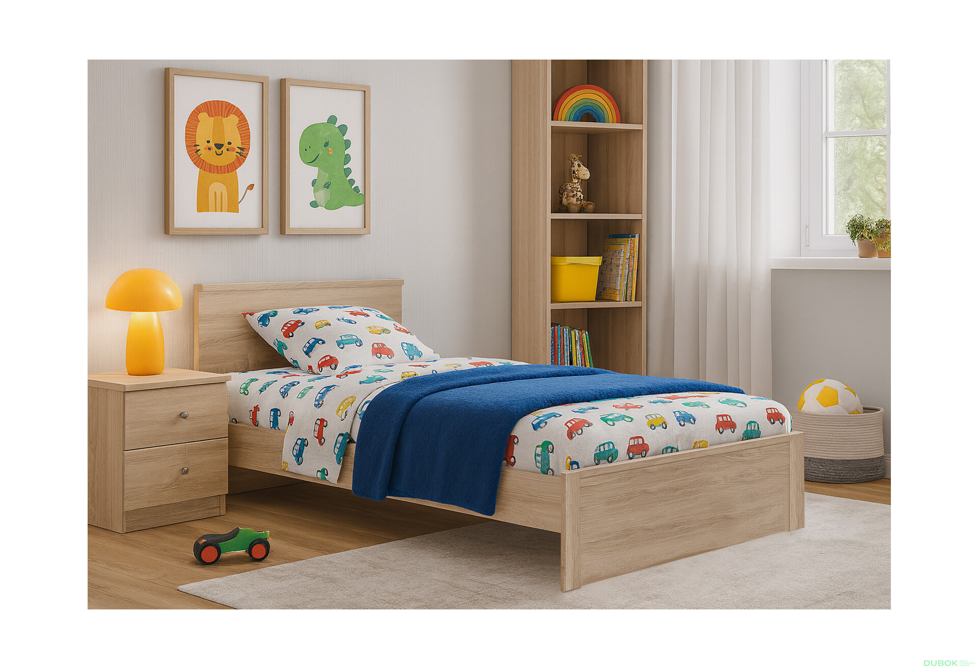 Fotografie 2 - Postel 120x200 dub sonoma Norton