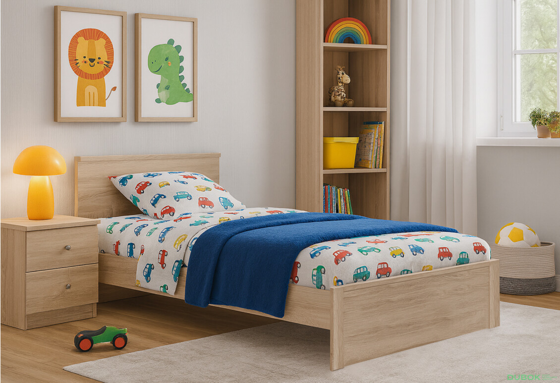 Fotografie 2 - Postel 120x200 dub sonoma Norton