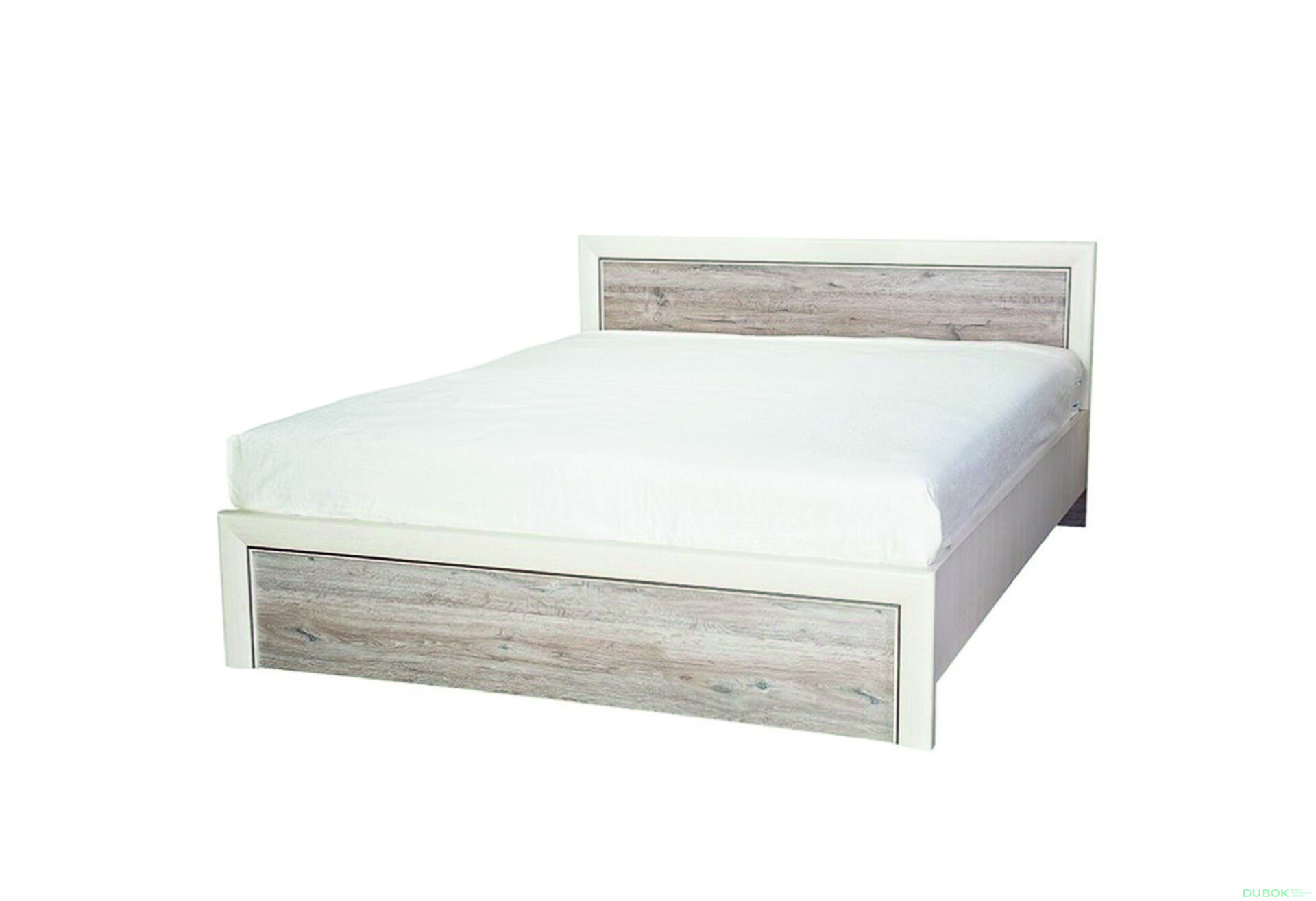 Postel 160x200 s úložným prostorem krém / dub ancona Olivia - Fotografie 1 Fotografie 1 - Postel 160x200 s úložným prostorem krém / dub ancona Olivia