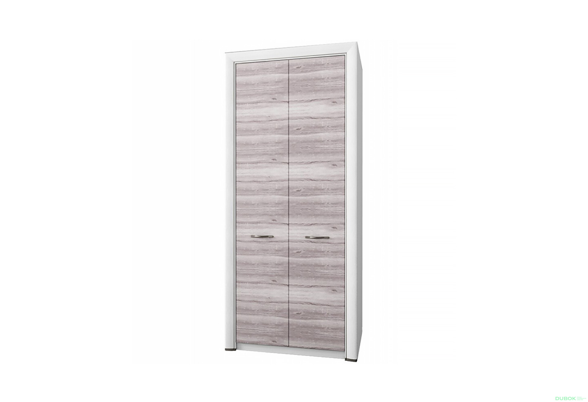 Fotografie 1 - Skříň dvoudveřová Olivia 96x217x60 cm Krém / Dub ancona