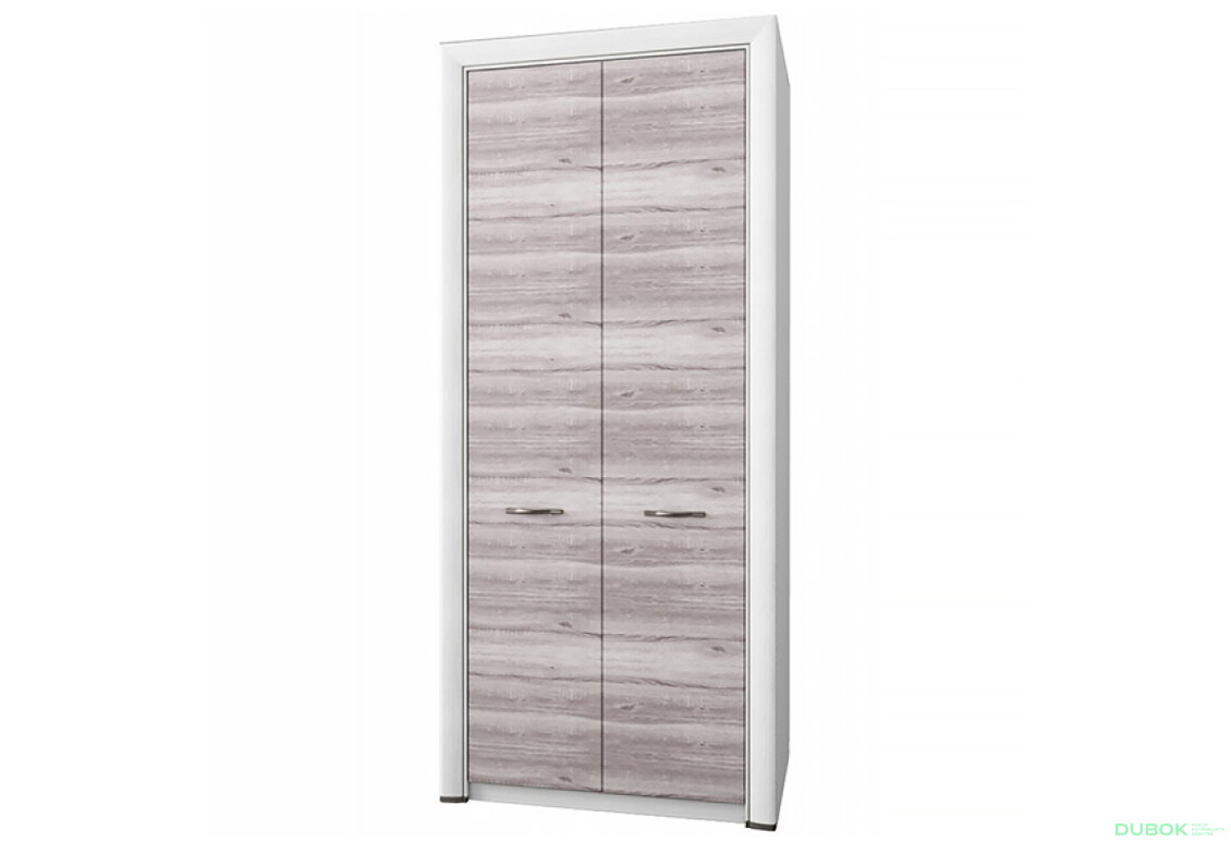 Skříň dvoudveřová Olivia 96x217x60 cm Krém / Dub ancona