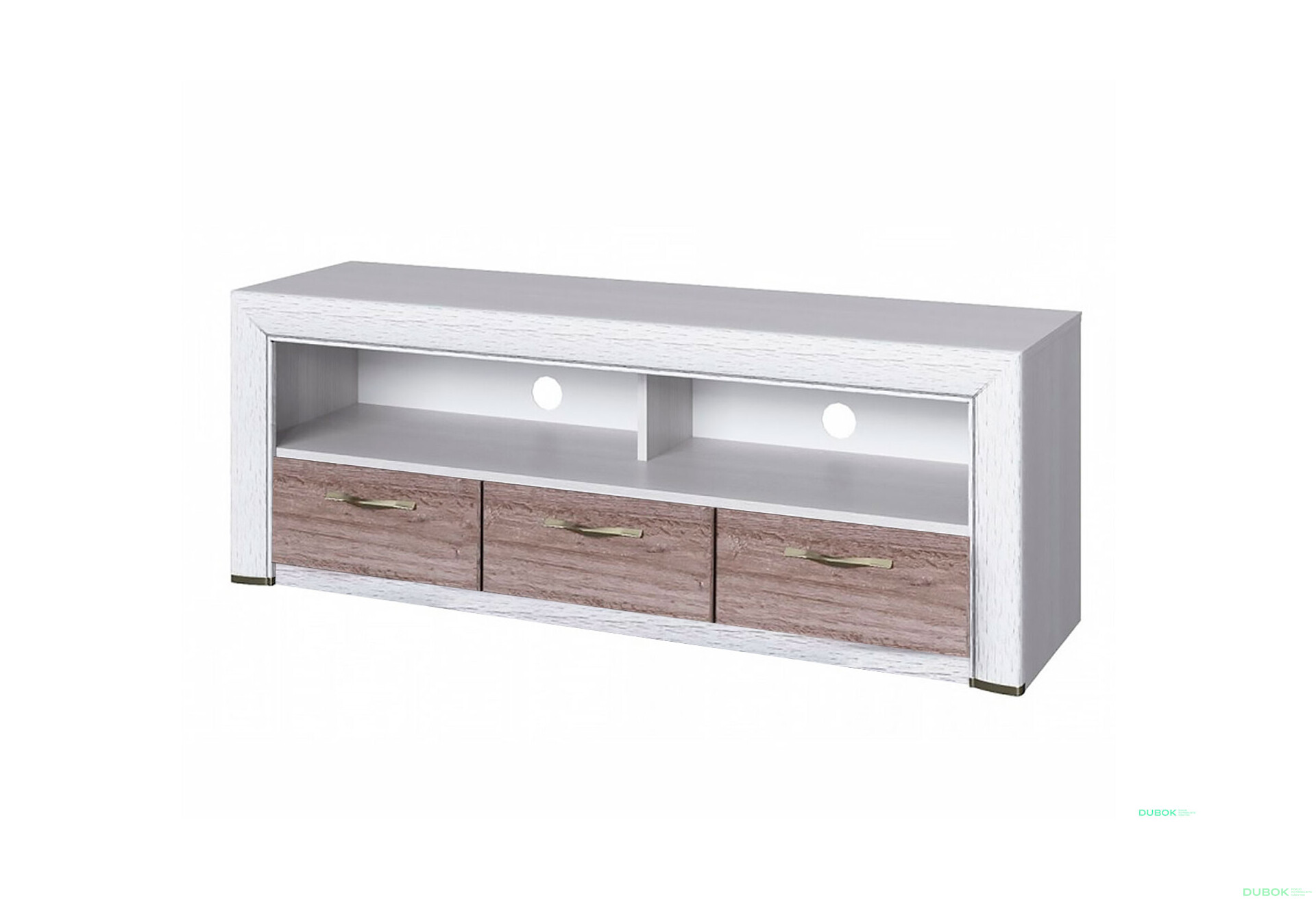 Fotografie 1 - TV stolek 3s/140 krém / dub ancona Olivia