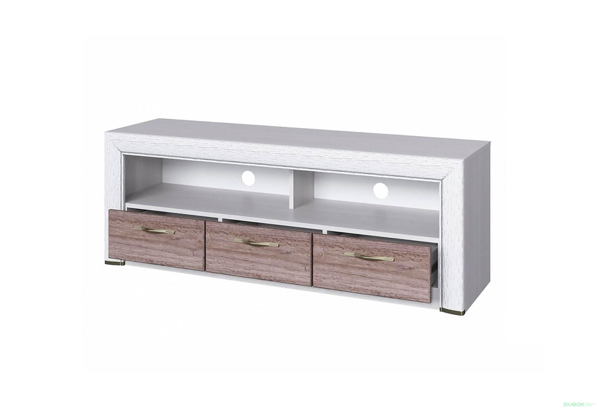Fotografie 2 - TV stolek 3s/140 krém / dub ancona Olivia