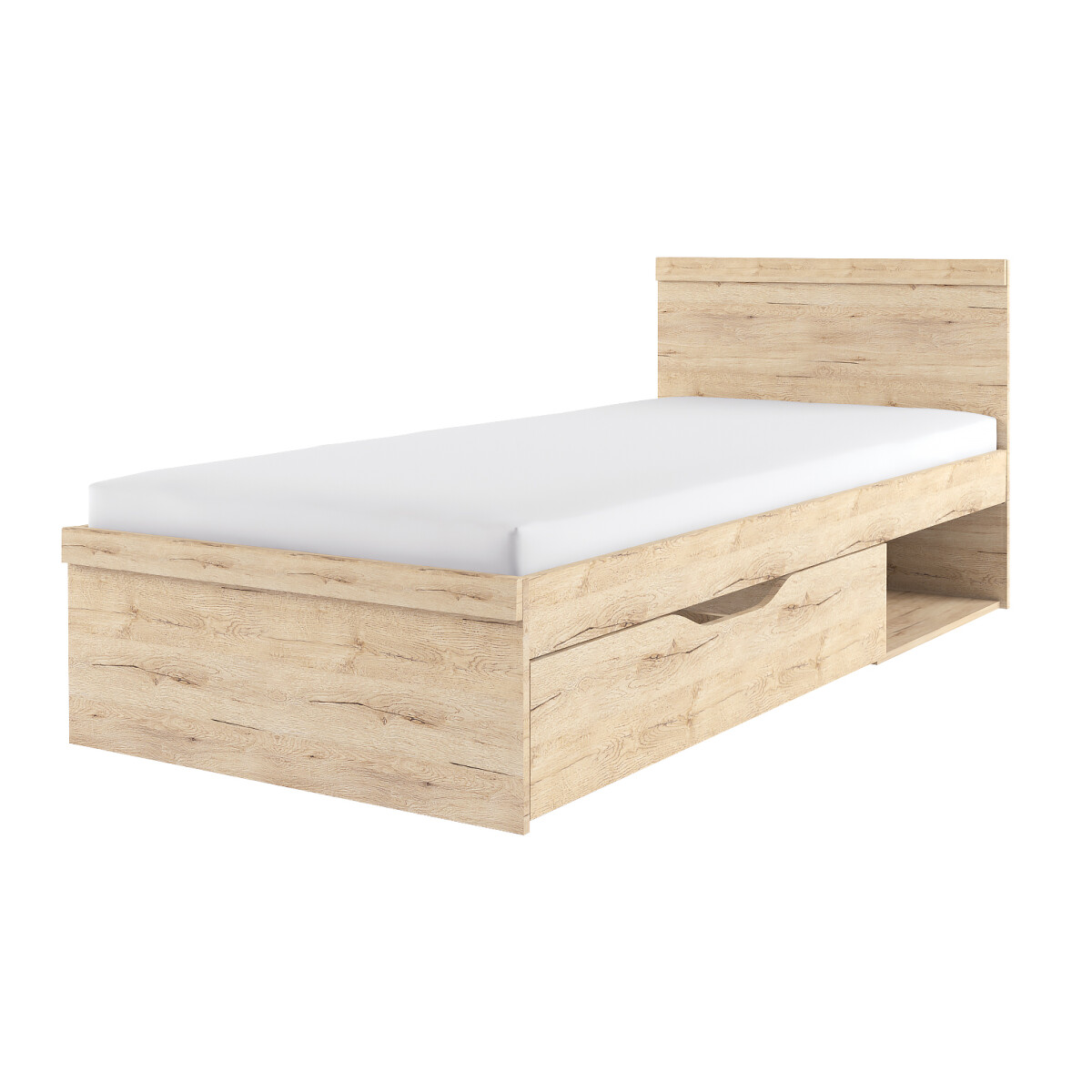 

Postel 90x200 s roštem dub san remo Oskar