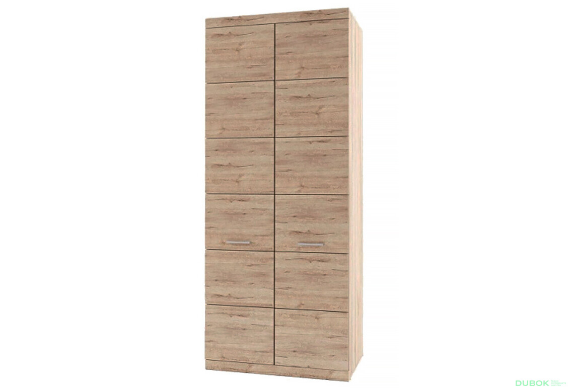 Skříň dvoudveřová Oskar 90x217x57.6 cm Dub san remo