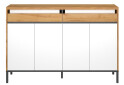 Komoda 4d2s dub craft zlatý / bílý Palmor - Fotografie 2 Fotografie 2 - Komoda 4d2s dub craft zlatý / bílý Palmor