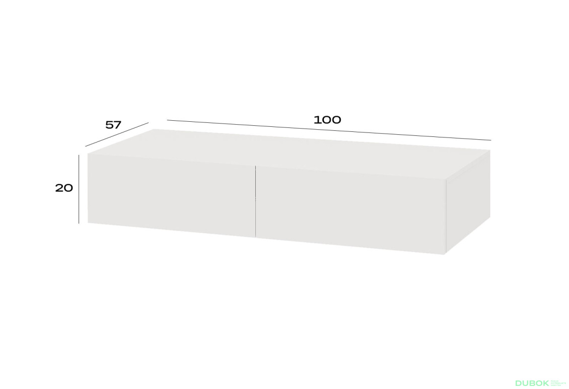 Fotografie 3 - Psací stůl 100 cm nimphaea alba Space