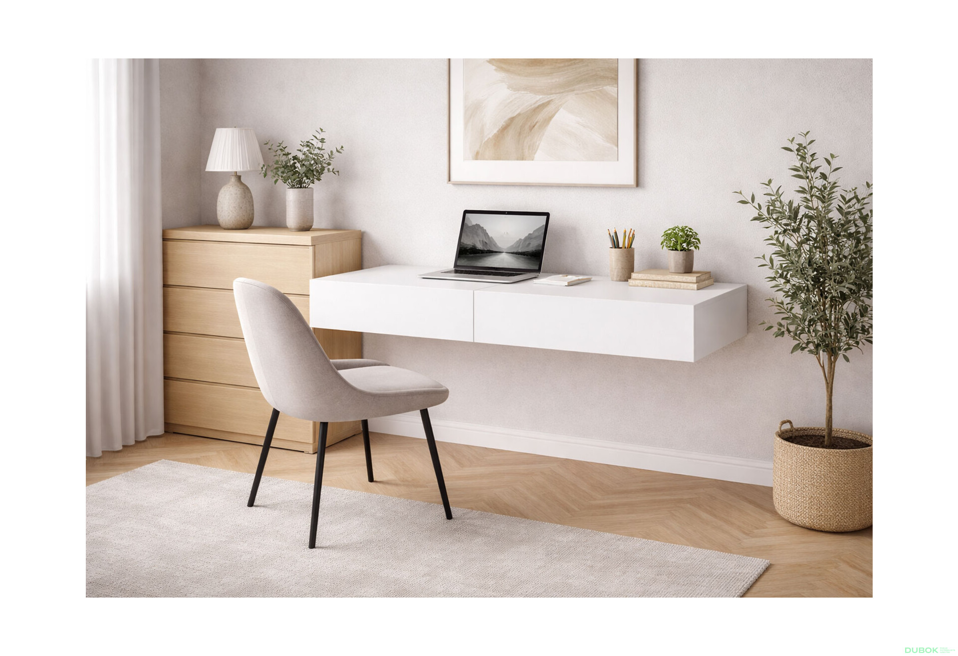 Fotografie 2 - Psací stůl 100 cm nimphaea alba Space