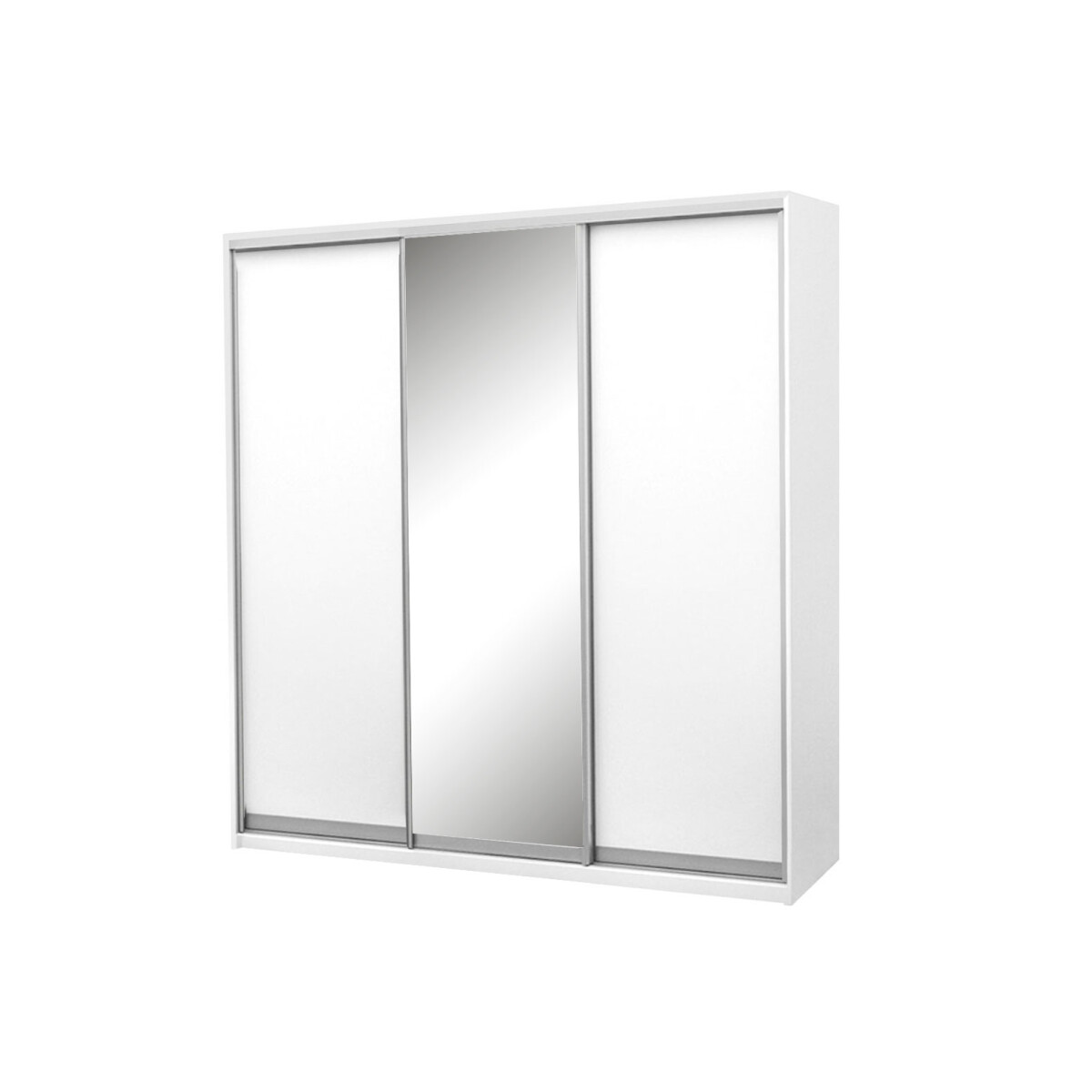 

Skříň s posuvnými dveřmi Komforto 2 DTD + 1 zrcadlo 200x240x60 cm Bílá