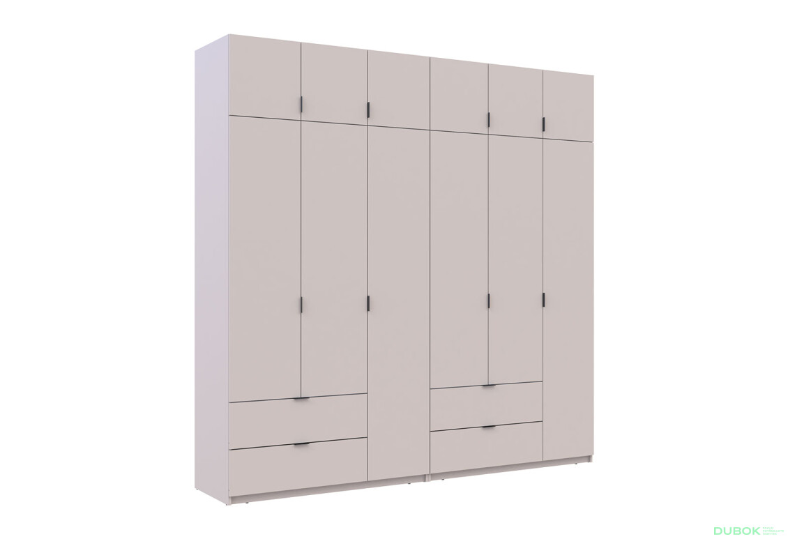 Skříň Lukas 3+3 DT 240 kašmír