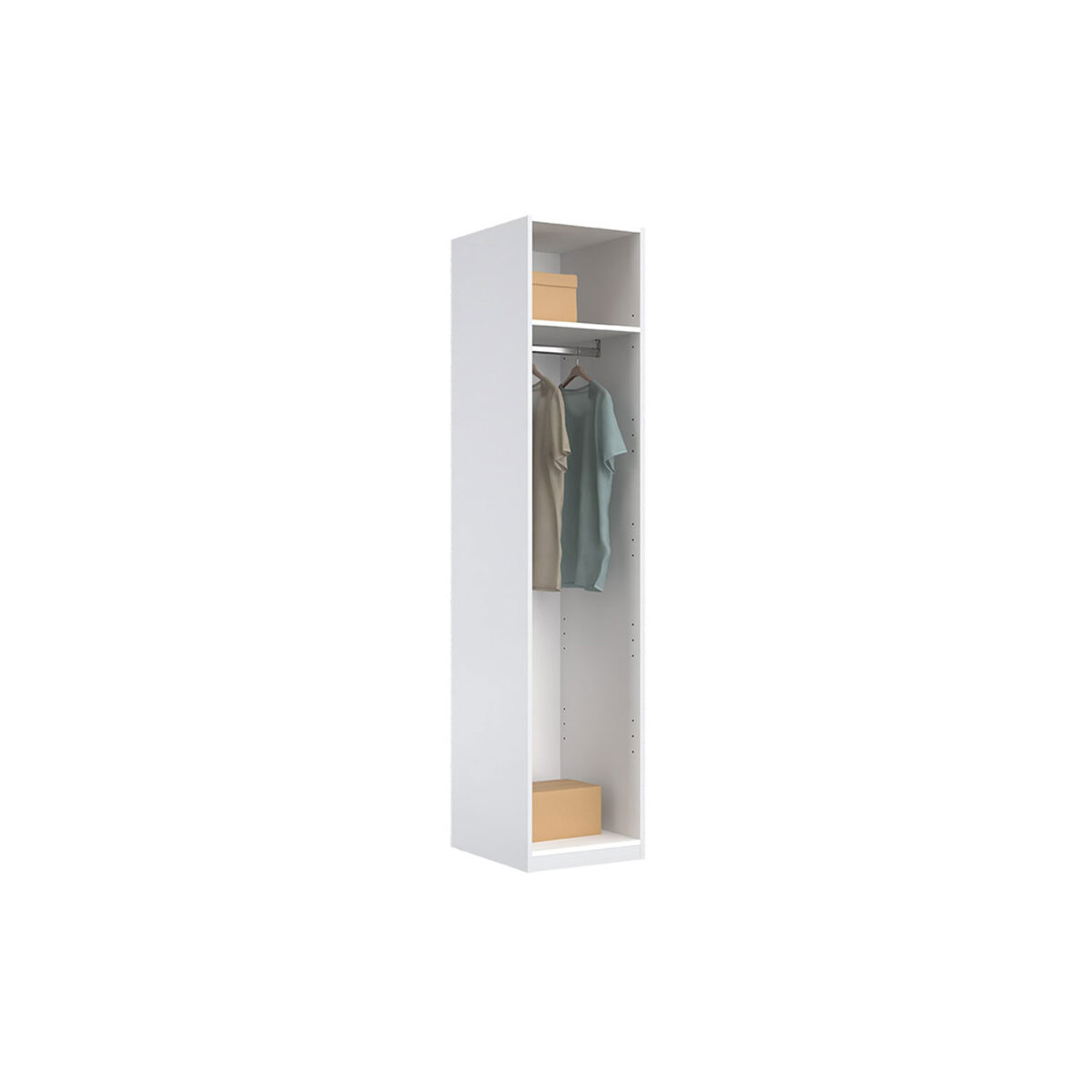 Korpus skříně 1dv Bílý lesk Idea (obrázek 4)
