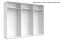 Skříň 6D se zrcadly série N, dub kraft / bílá Asti - Fotografie 4 Fotografie 4 - Skříň 6D se zrcadly série N, dub kraft / bílá Asti