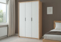 Fotografie 2 - Skříň 3D bez zrcadel série N, dub kraft / bílá Asti