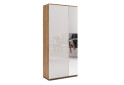 Skříň 2D se zrcadlem dub kraft / bílá Asti - Fotografie 2 Fotografie 2 - Skříň 2D se zrcadlem dub kraft / bílá Asti