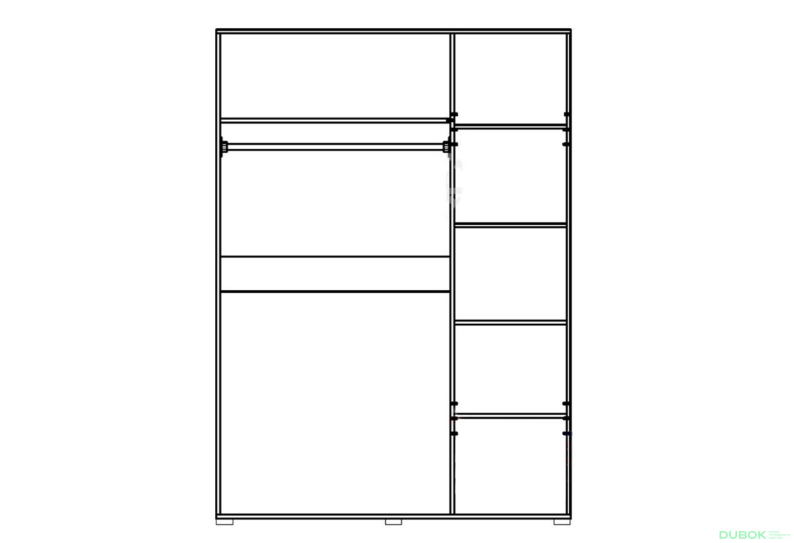 Skříň 3D Bianko grafit - Fotografie 2 Fotografie 2 - Skříň 3D Bianko grafit