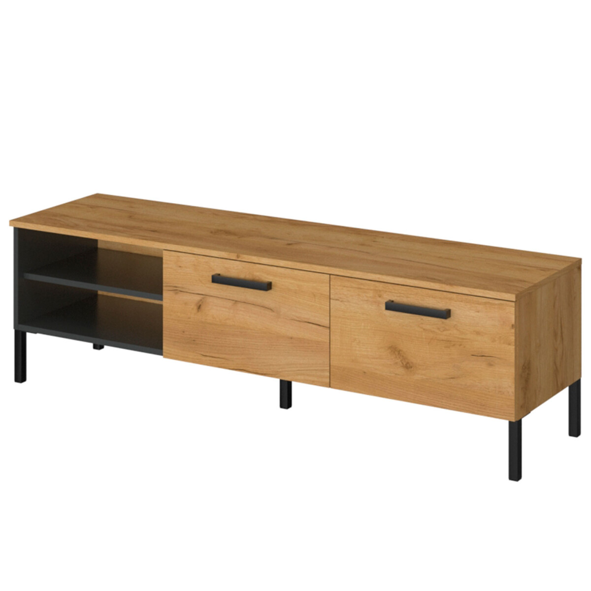 

TV stolek 2k/155 dub craft zlatý / antracit Santes