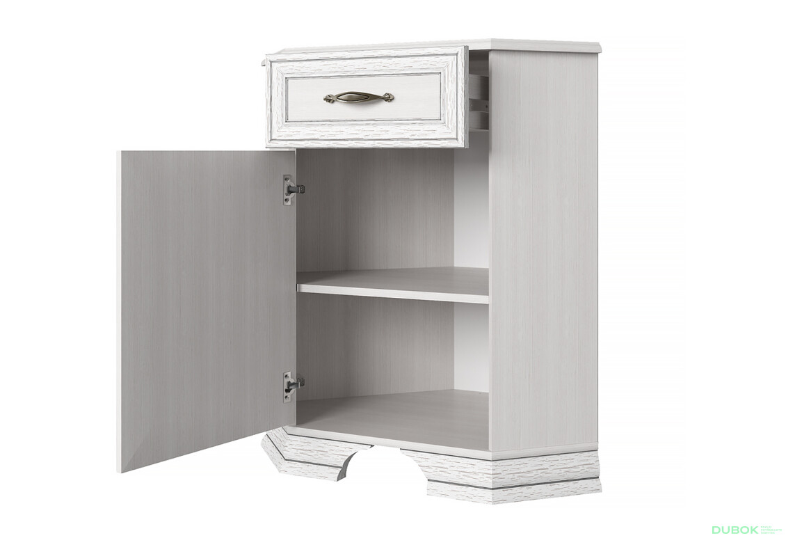 Fotografie 2 - Rohová komoda 1d1s woodline krém Tiffany