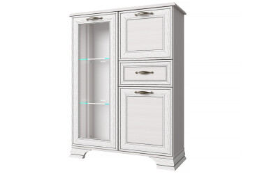 Komoda s mini barem 1d1w1s1b woodline krém Tiffany