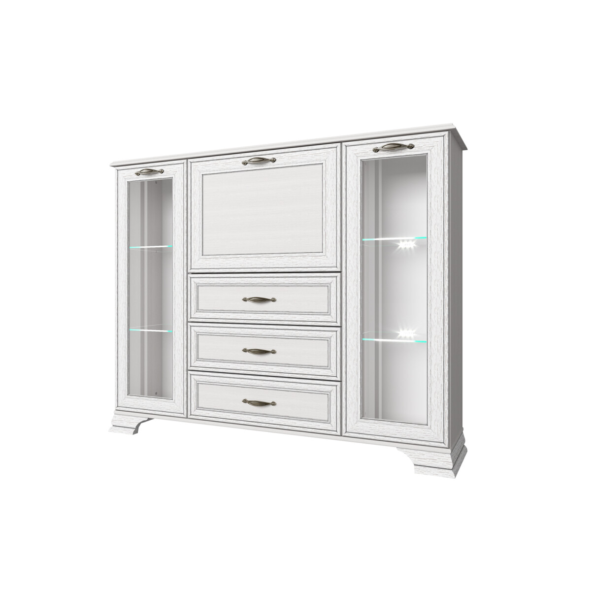 

Komoda s mini barem 2w3s1b woodline krém Tiffany