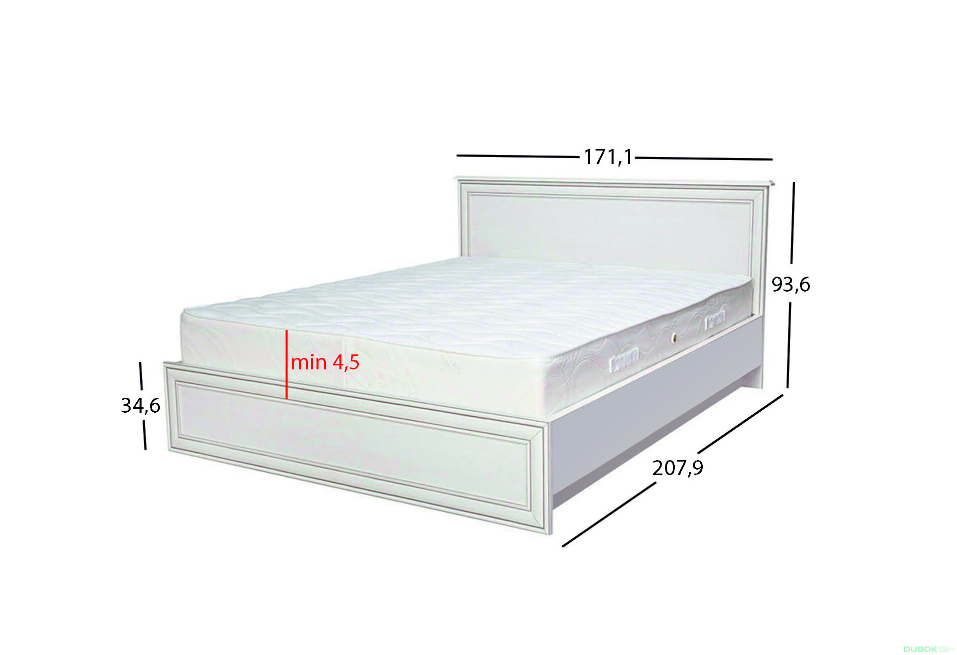 Fotografie 4 - Postel 160x200 woodline krém Tiffany