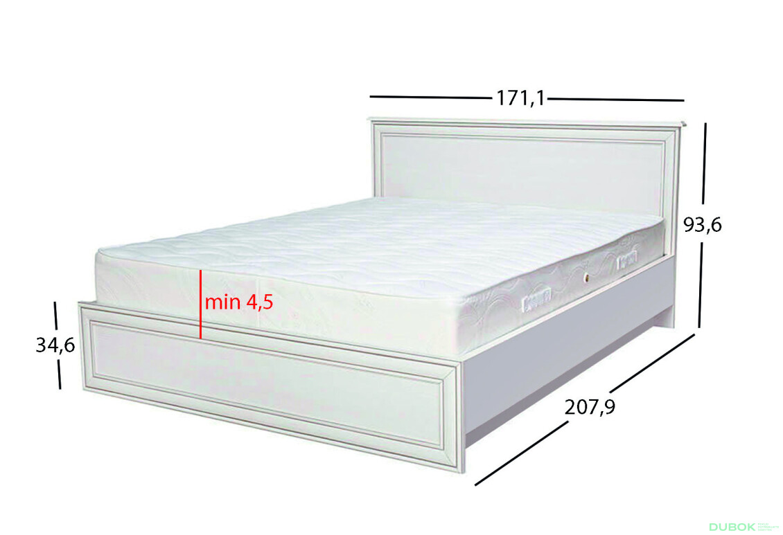 Fotografie 4 - Postel 160x200 woodline krém Tiffany