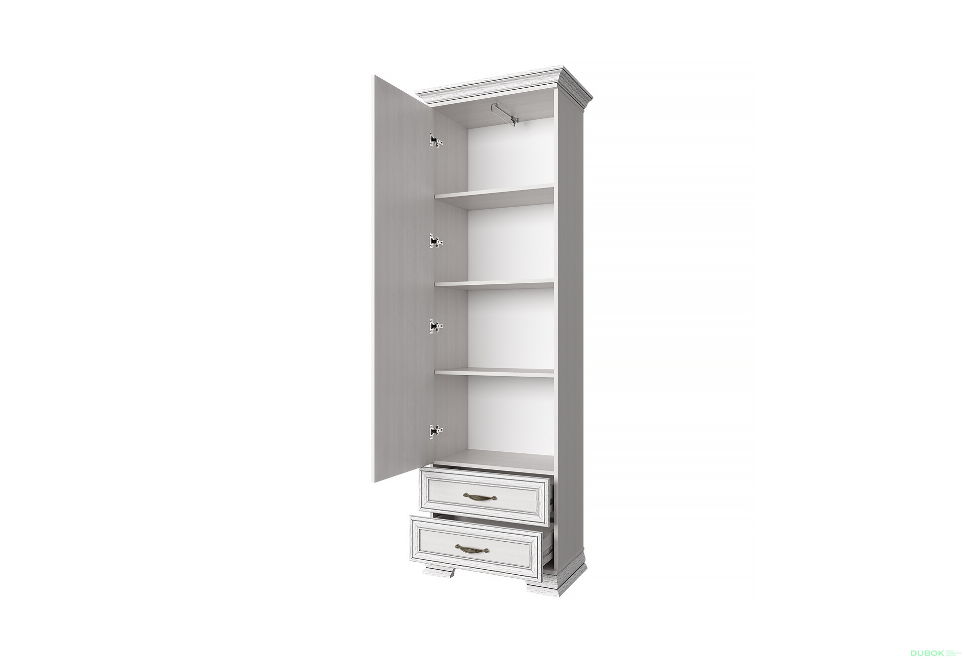 Fotografie 2 - Regál se zrcadlem 1d2s woodline krém Tiffany