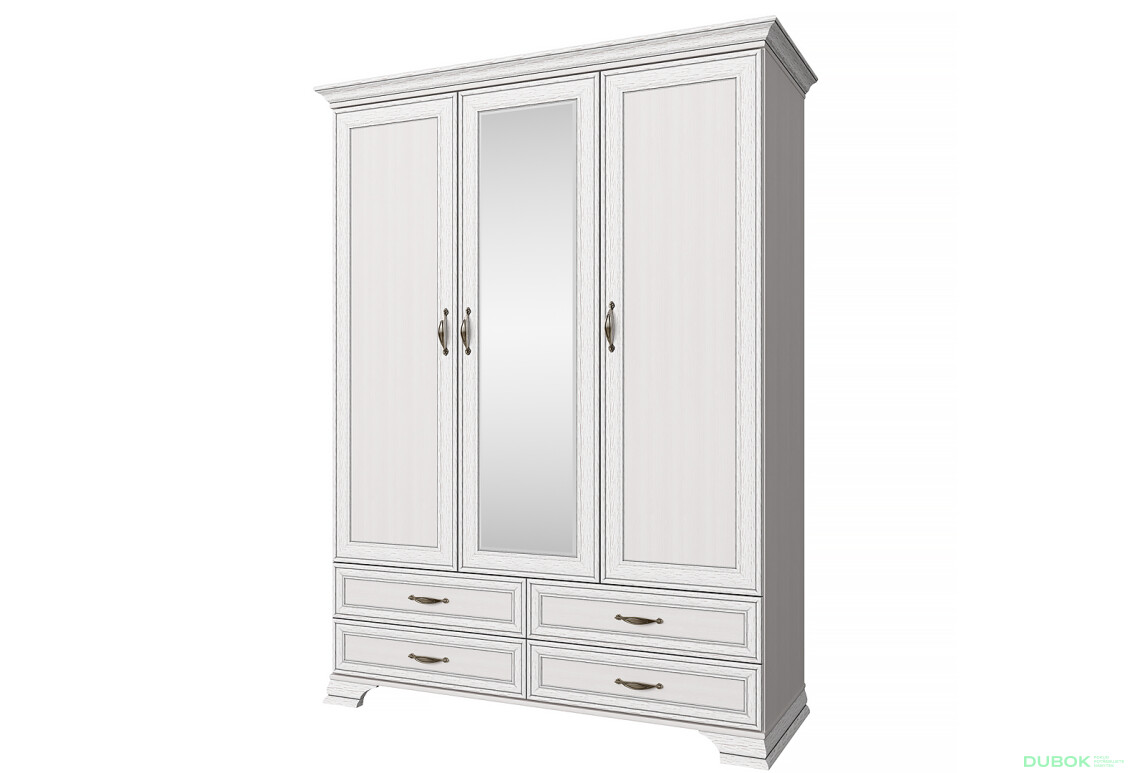 Skříň se zrcadlem 3d4s woodline krém Tiffany