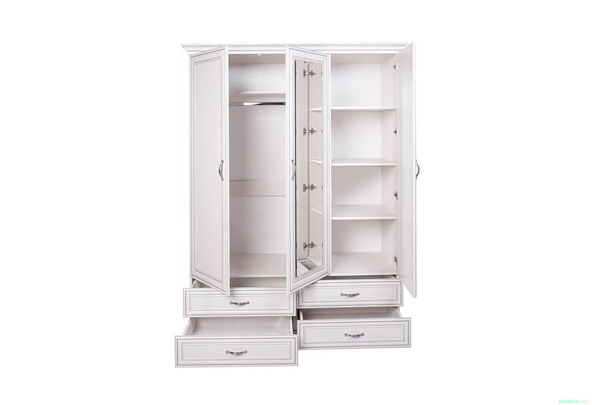 Skříň se zrcadlem 3d4s woodline krém Tiffany - Fotografie 3 Fotografie 3 - Skříň se zrcadlem 3d4s woodline krém Tiffany