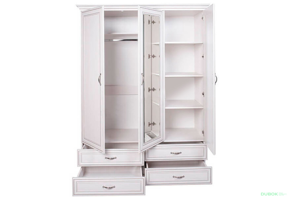 Skříň se zrcadlem 3d4s woodline krém Tiffany - Fotografie 3 Fotografie 3 - Skříň se zrcadlem 3d4s woodline krém Tiffany