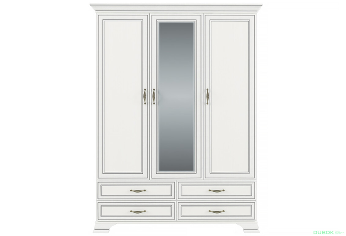 Skříň se zrcadlem 3d4s woodline krém Tiffany - Fotografie 2 Fotografie 2 - Skříň se zrcadlem 3d4s woodline krém Tiffany