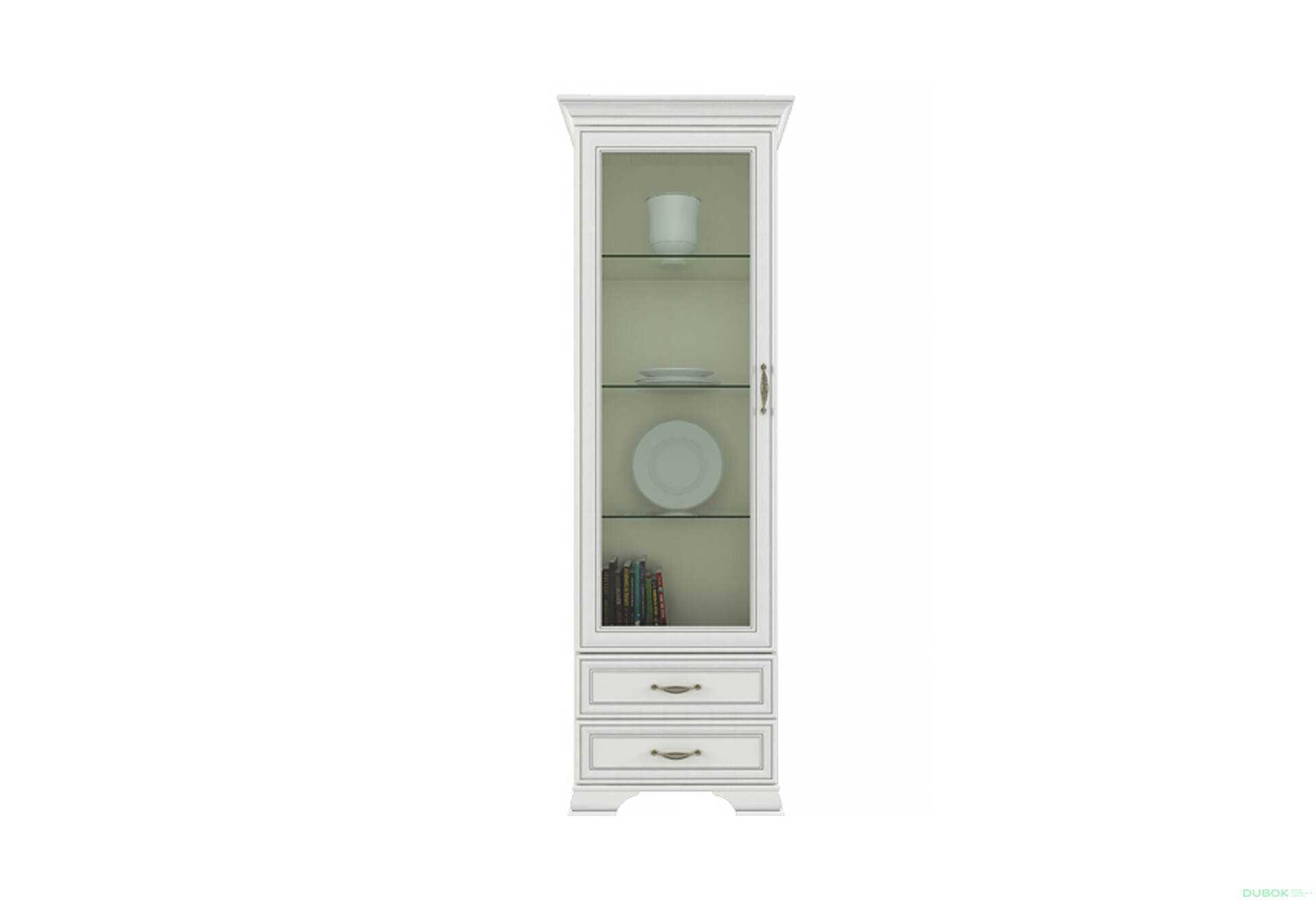 Fotografie 1 - Vitrína 1w2s woodline krém Tiffany
