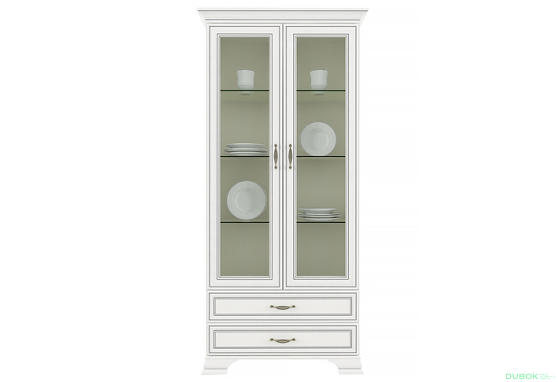 Vitrína 2w2s woodline krém Tiffany
