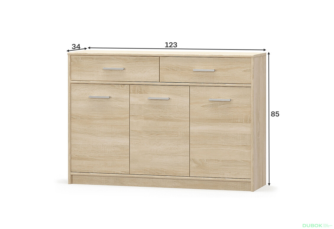 Fotografie 3 - Komoda 3d2s dub sonoma Tips